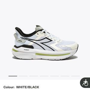 Diadora Women's Athletic Shoes - White, Black, and Green